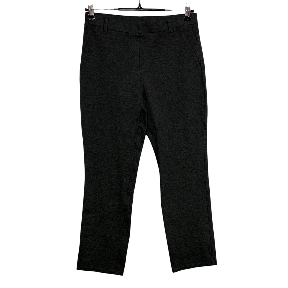 Quince Pants Women Medium Extra Petite 28X25 Gray Pull On Ultra-Stretch Ponte